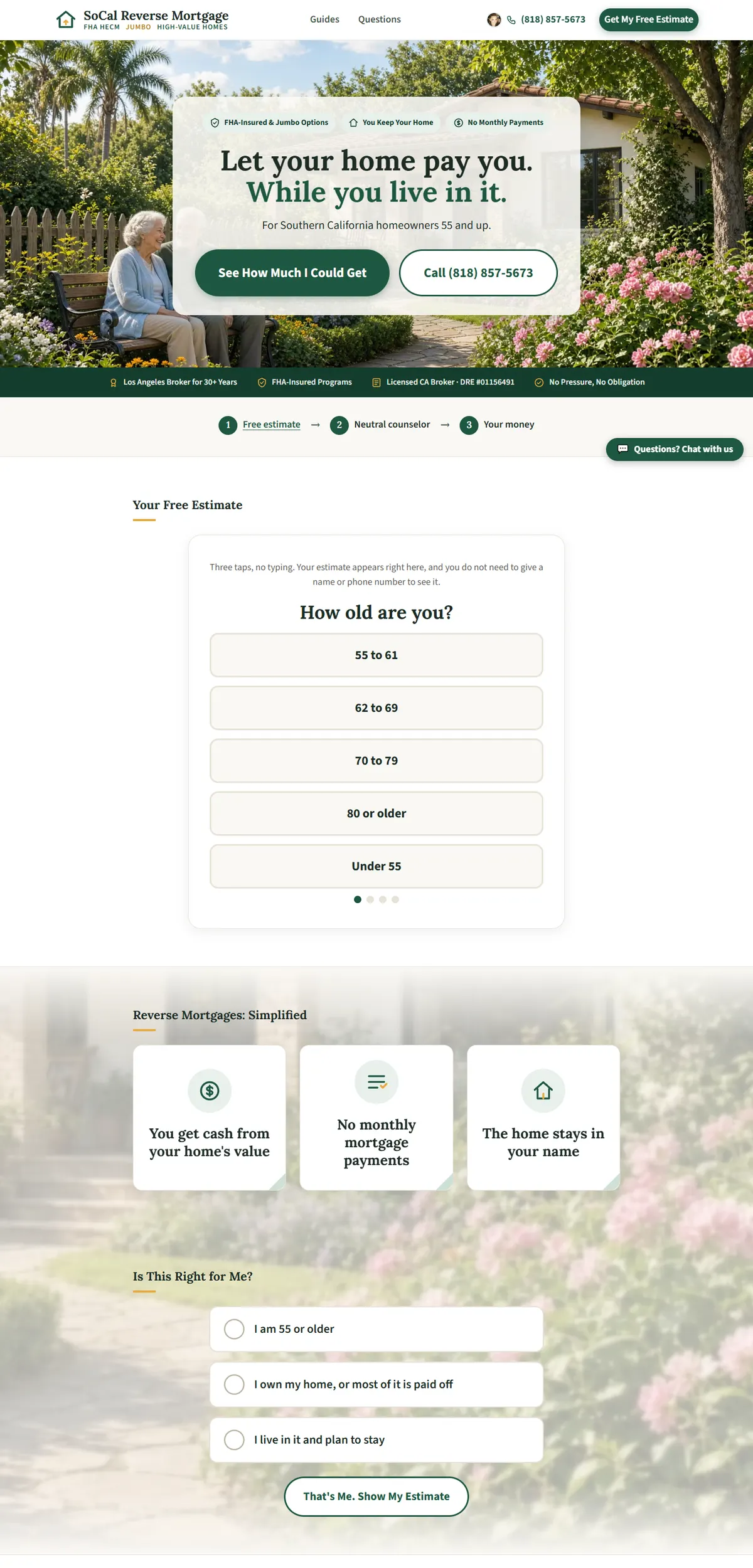 SoCal Reverse Mortgage website